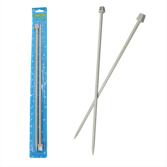 2 Pack Plastic Knitting Needles 7.0mm Size 36cm