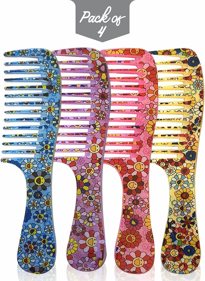 Hair Comb Set Detangling Comb Pack Of 4