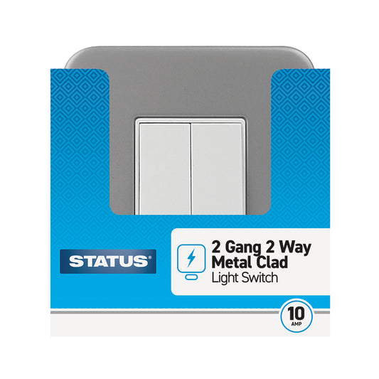 2 gang - 2 way - Metal Clad - Light Switch - 1 pk - in CDU