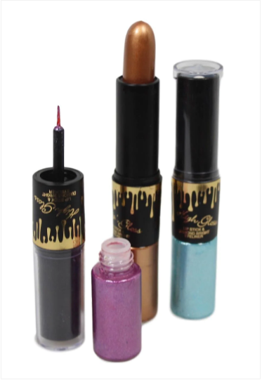 2 in 1 High Gloss Lipstick And Diamond Bright Eyeliner Assorted Colours