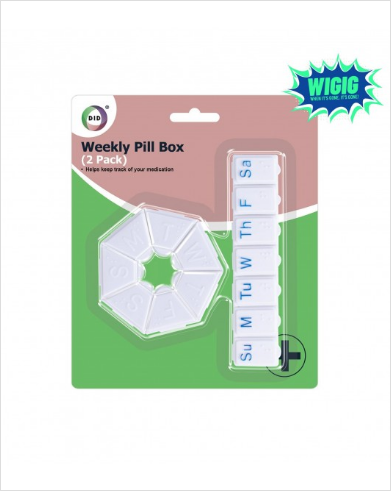 2pc Weekly Pill Box