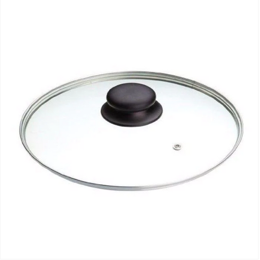 32 cm Clear Glass Pan Lid With Knob Replacement Pan Lid