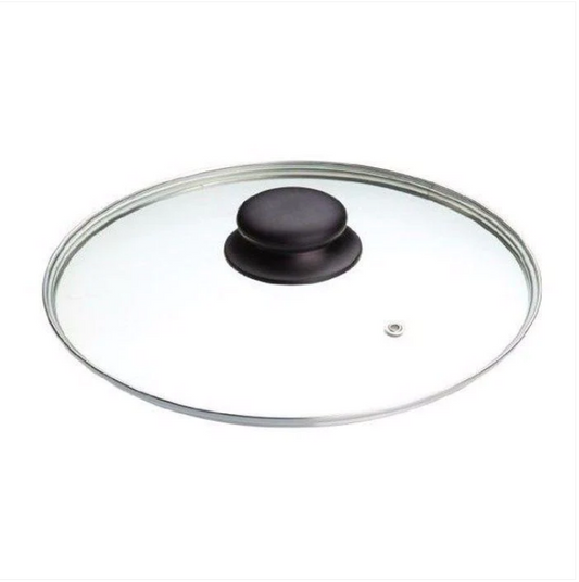 34 cm Clear Glass Pan Lid With Knob Replacement Pan Lid