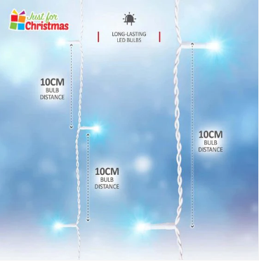 360LED Brilliant Ice White Icicle Lights