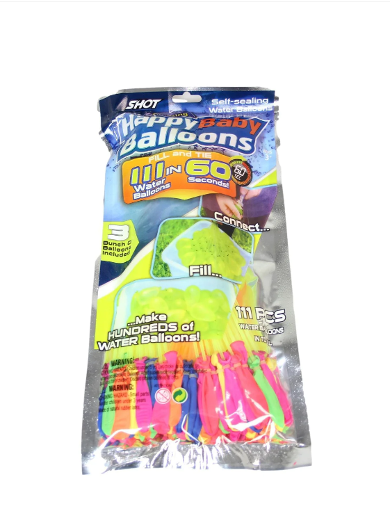 3 Bunch of Water Aqua Balloons Fill and Seal 111 Water Balloons in 60 Seconds