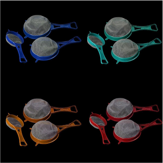 3 In Pack Sieve Drainer In Assorted Colours Strainers Kitchen