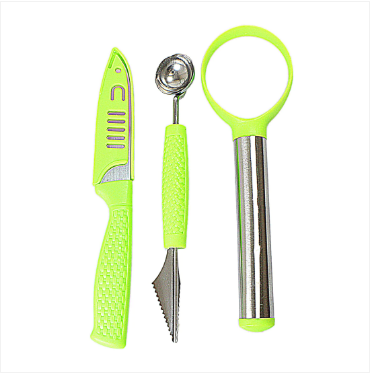 3 Pack Kitchen Utensils Tool Knife Set Food Prep Kitchen Tools Assorted Colours