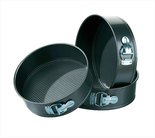3 Pack Non Stick Springform Baking Tins Home Kitchen Baking 24cm -26cm -28cm