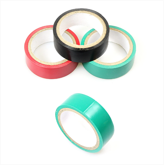 3 Piece Muticoloured Electrical Cellotape Set Diy