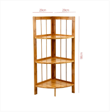3 Tier Bamboo Wooden Shoe Rack Multipurpose Use Wooden Rack 29 x 98cm