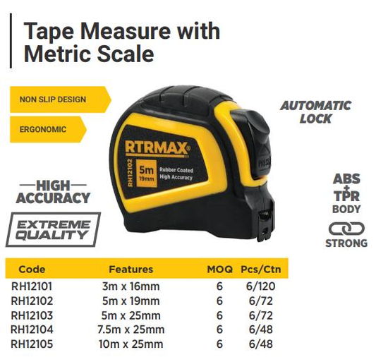 3m*16mm TAPE MEASURE PRO AUTO LOCK