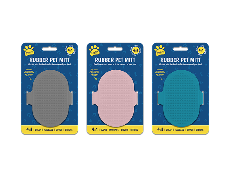 4-IN-1 Rubber Pet Mitt