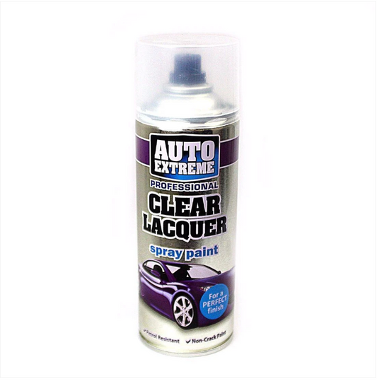 400ml CLEAR LACQUER Spray Paint Aerosol Can Auto Extreme Car Van Bike