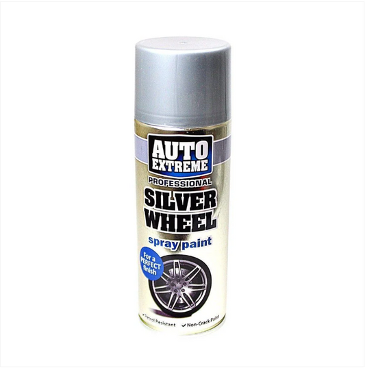 400ml SILVER WHEEL Spray Paint Aerosol Can Auto Extreme Car Van Bike