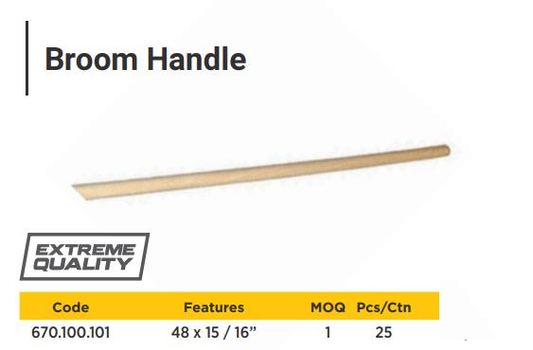 48 x 15/16" Broom handle