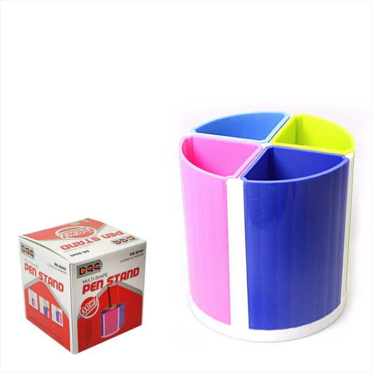 4 Compartment Office/Home Stationery Pen Stand Multi Colour