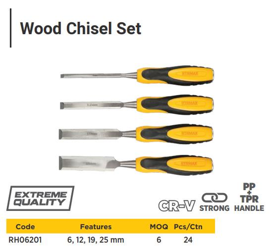 4 PCS CHISEL SET
