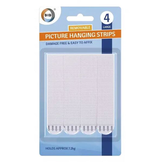 4Pk Large Picture Hanging Strips