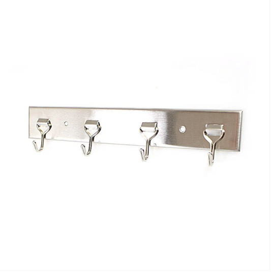 4 Rack Multi Use Hooks Hallway Hanger Coat Handbag Umbrella Hooks 23cm