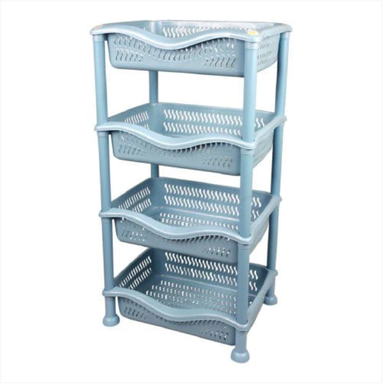 4 Tier Rectangular Vegetable Rack Kitchen Home