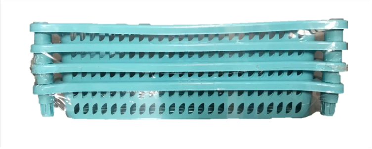 4 Tier Vegetable Rack Rectangle Set Plastic Assorted Colours