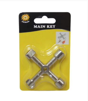 4 Way Universal Utility Key Electric Gas Water Plumb Meter Service Cabinet Key