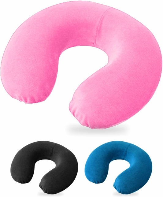Blow Up Adjustable Travel Neck Pillow For Adults