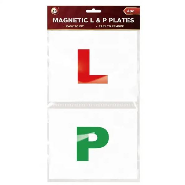 4pc Magnetic L & P Plates