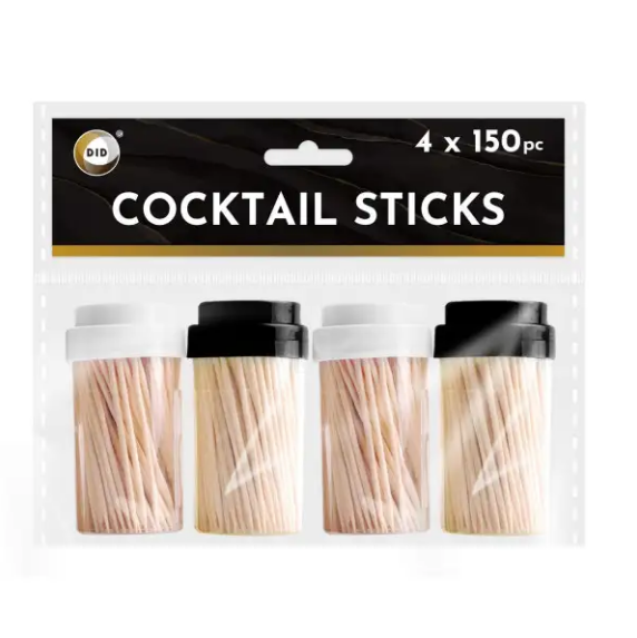 4 x 150pc Cocktail Sticks