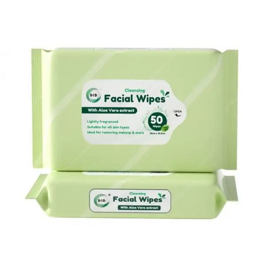50Pk Cleansing Facial Wipes