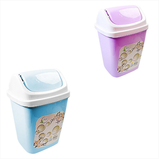 5 Litre Kitchen Bathroom Bedroom Mini Plastic Waste Bin Blue Purple