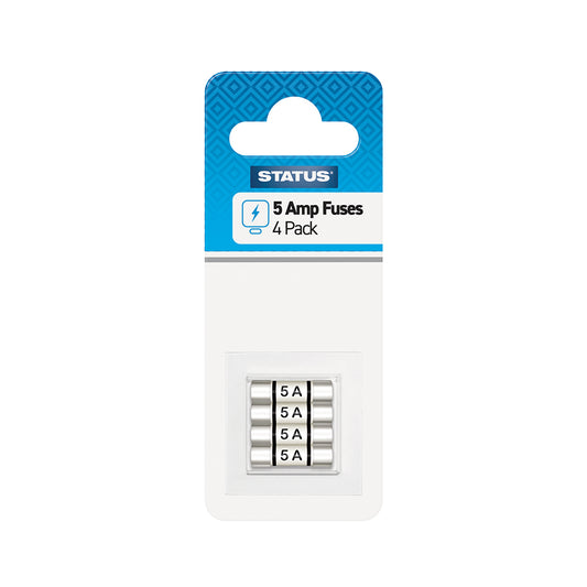 5 amp - Fuses - 4 pk - Blister Card - in Poly Bag