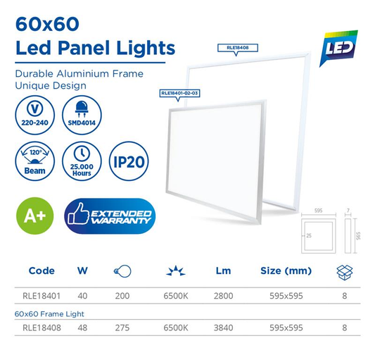 60*60 LED PANEL LIGHT, 48W,85-265V