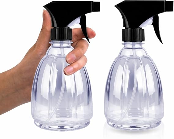 Pack Of 2 Spray Bottle 400Ml – Adjustable Nozzle Mist And Stream