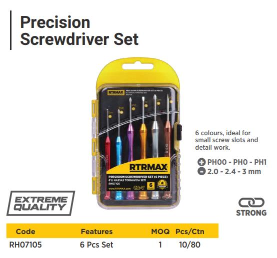 6 PCS PRECISION SCREWDRIVER SET
