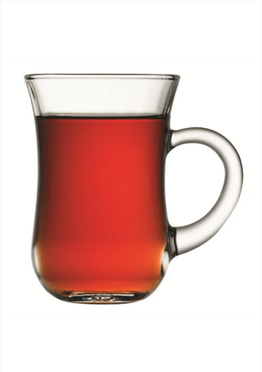 6 Pack PB KEYIF Tea Coffee Mug High Quality Glassware 140ml