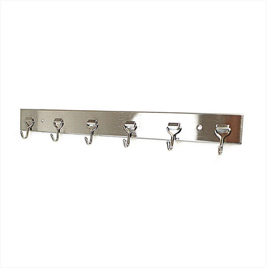 6 Rack Multi Use Hooks Hallway Hanger Coat Handbag Umbrella Hooks 36cm