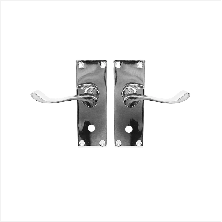 6'' Vic Scroll Lock Chromed Home Bathroom Kitchen Door Chrome Lock
