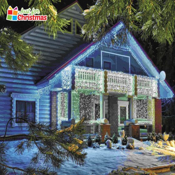 720LED Brilliant Ice White Icicle Lights