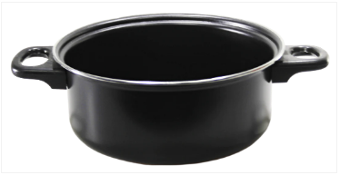 7Pc Cookware Pan Set Carbon Steel Non Stick Glass Lid