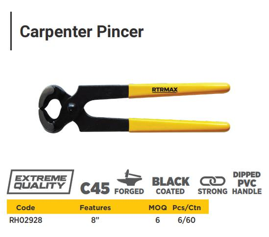 8'' CARPENTER PINCER