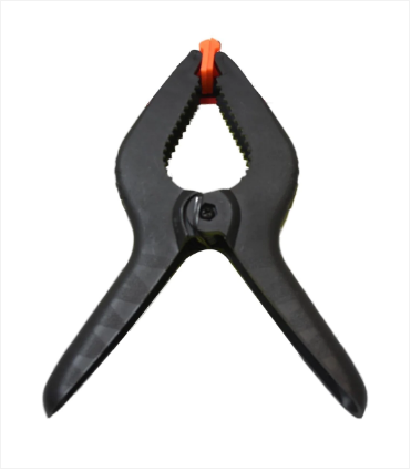 8'' Market Stall Spring Clamps Large Metal Heavy Duty Clips Black Orange 21cm