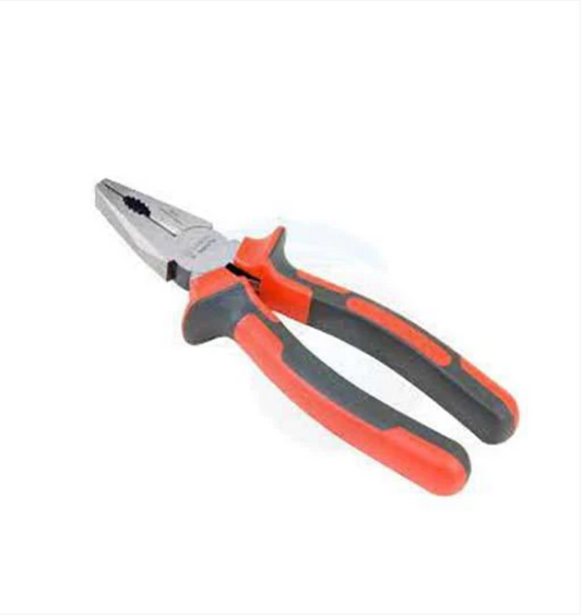 8'' Universal DIY Builders Nose Pliers With Orange and Grey Handle