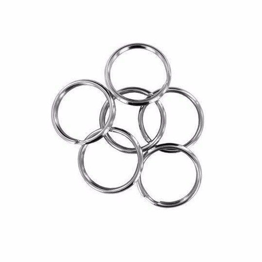 8 x Split Key Rings 30mm Universal Solid Metal Design Diy Home