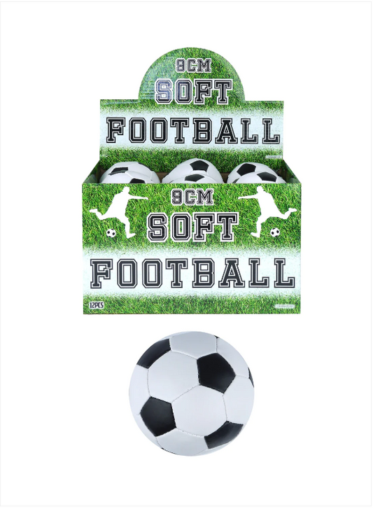 9cm Indoor Outdoor Fun Playing Soft Footballs Black/White Edition Balls