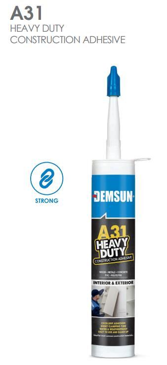 A31 HEAVY DUTY CONSTRUCTION ADHESIVE 310ML BEIGE (24)