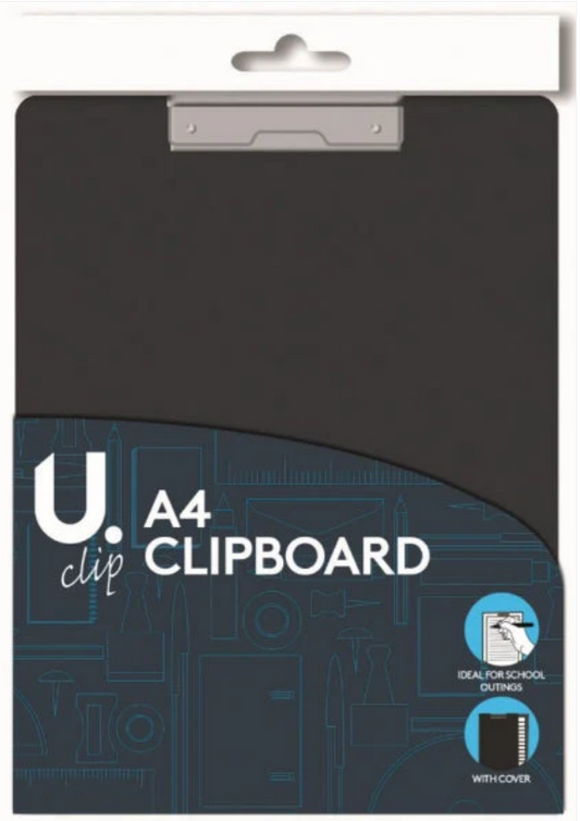A4 Clipboard School Homework College Home Clipboard Black
