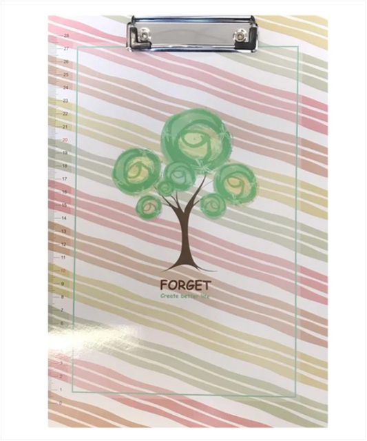 A4 Clipboard with Printed Ruler Scale Assorted Colours