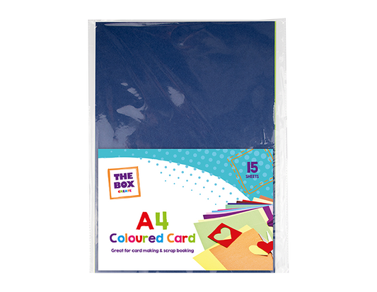 A4 Coloured Card 15pk