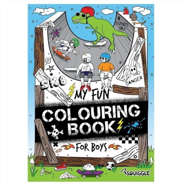 A4 Colouring Fun for Boys Book